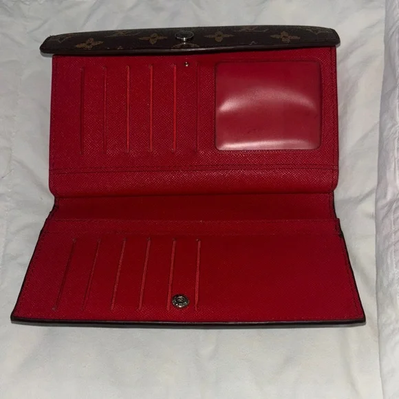 Louis Vuitton Brown and Tan Clutch wallet